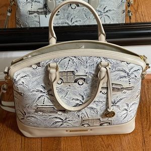 Brahmin Handbag Duxbury Satchel Ivory Copa Cabana